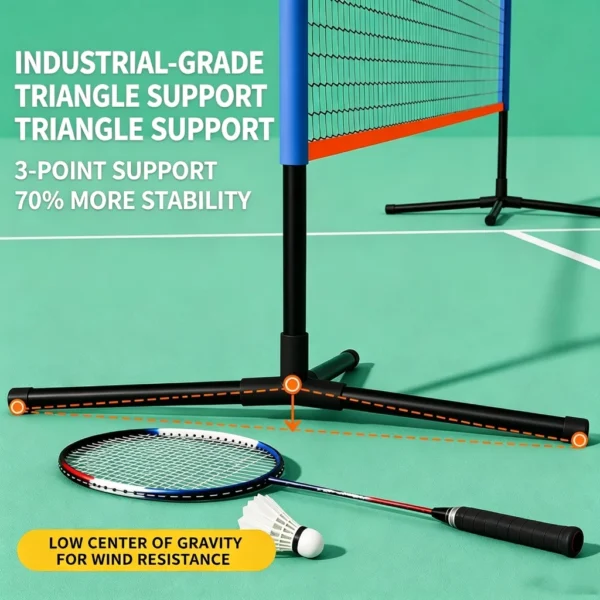 Portable Badminton Net 3/4/5/6m with Bracket