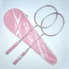 2 Pcs Alloy Badminton Racket Set
