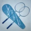 2 Pcs Alloy Badminton Racket Set